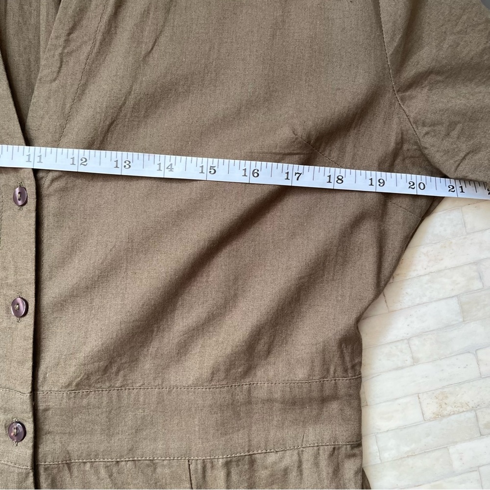 NATURAL LIFE Olive Green Short-Sleeve Utility Jumpsuit - Picture 8 of 12